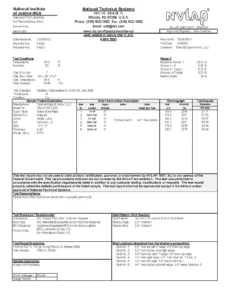 Level III Steel Ballistic Report NVLAP 2021 Page 1