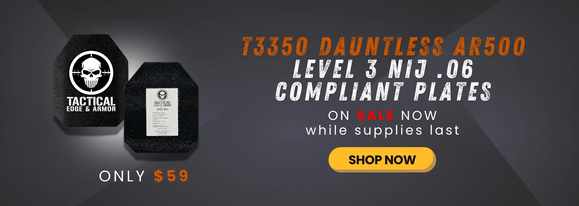 C2 Rogue & AR500 T3350 Plates On Sale Ad