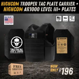 HIGHCOM Trooper TAC Plate Carrier | HIGHCOM AR1000 Level III+ Plates Bundle | Promotion